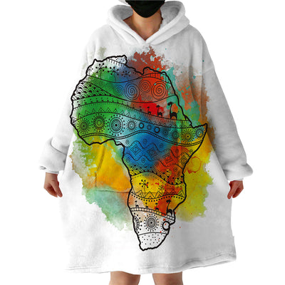 Colorful Africa Map Hoodie