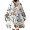 Animal Print Wearable Blanket Hoodie