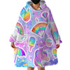 Rainbow Wearable Blanket Hoodie