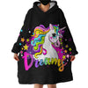 Fleece Wearable Blanket Dreamy Unicorn