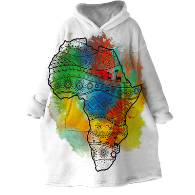 Colorful Africa Map Hoodie