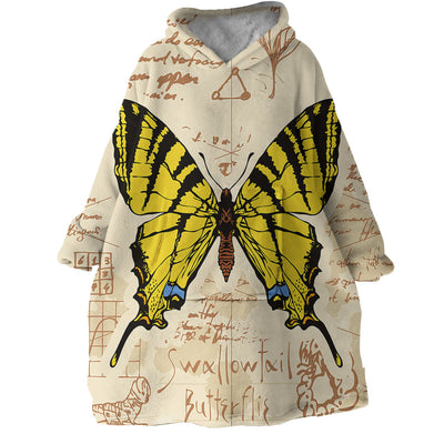 Butterfly Wearable Blanket Unisex Hoodie