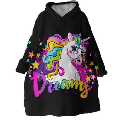 Fleece Wearable Blanket Dreamy Unicorn