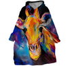 Fleece Wearable Blanket Giraffe Hoodie